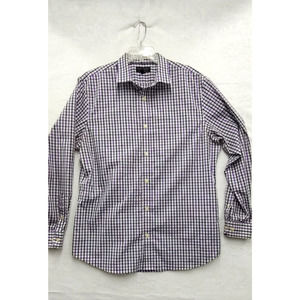 Banana Republic Shirt Men's Size XL Long Sleeve Slim Fit Button Up Purple‎ Plaid